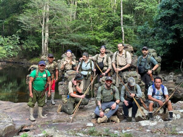 Team out on mountain expedition in Guyana with The Wild Tales