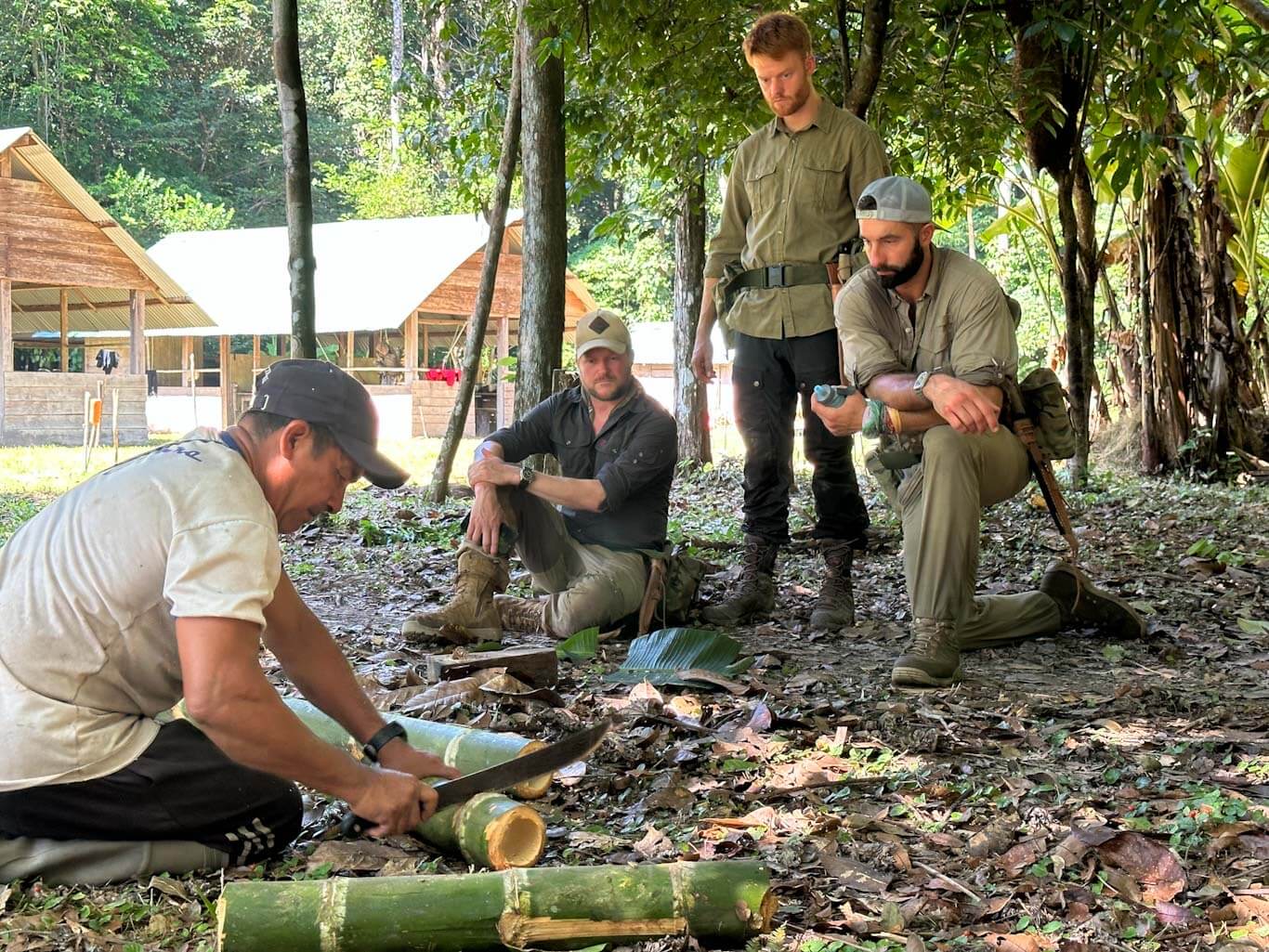 Learning Bushcraft by Indigenous guides in Guyana