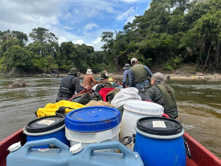 River expedition in Guyana jungle